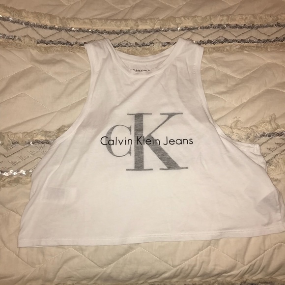Calvin Klein Tops - Calvin Klein Graphic Crop Top